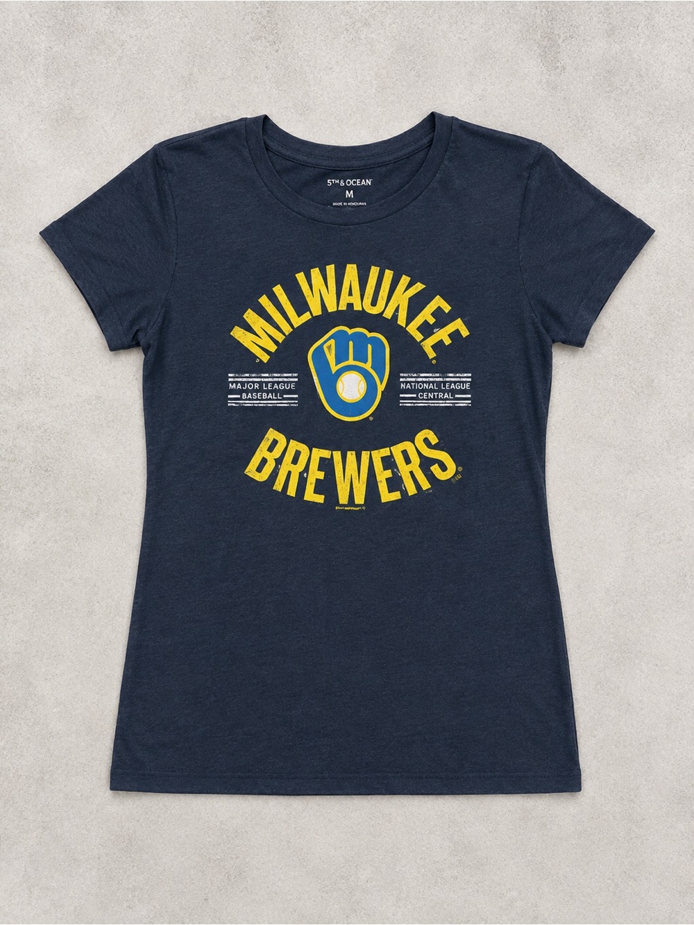 Milwaukee Brewers Navy Women's Graphic Tee - 649